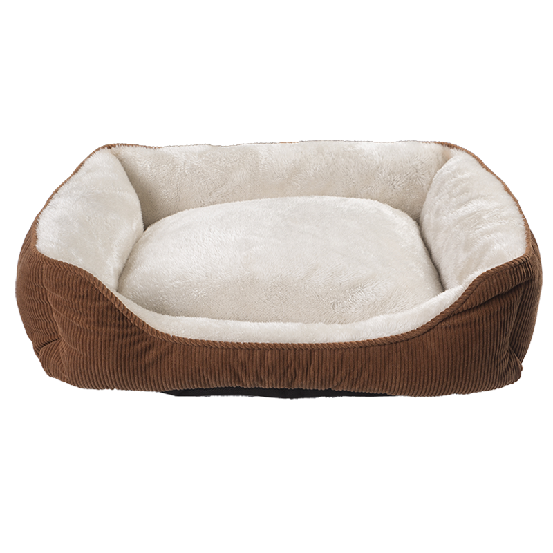HY-03 Rechteckiges Kuschel-Hundebett aus Cord